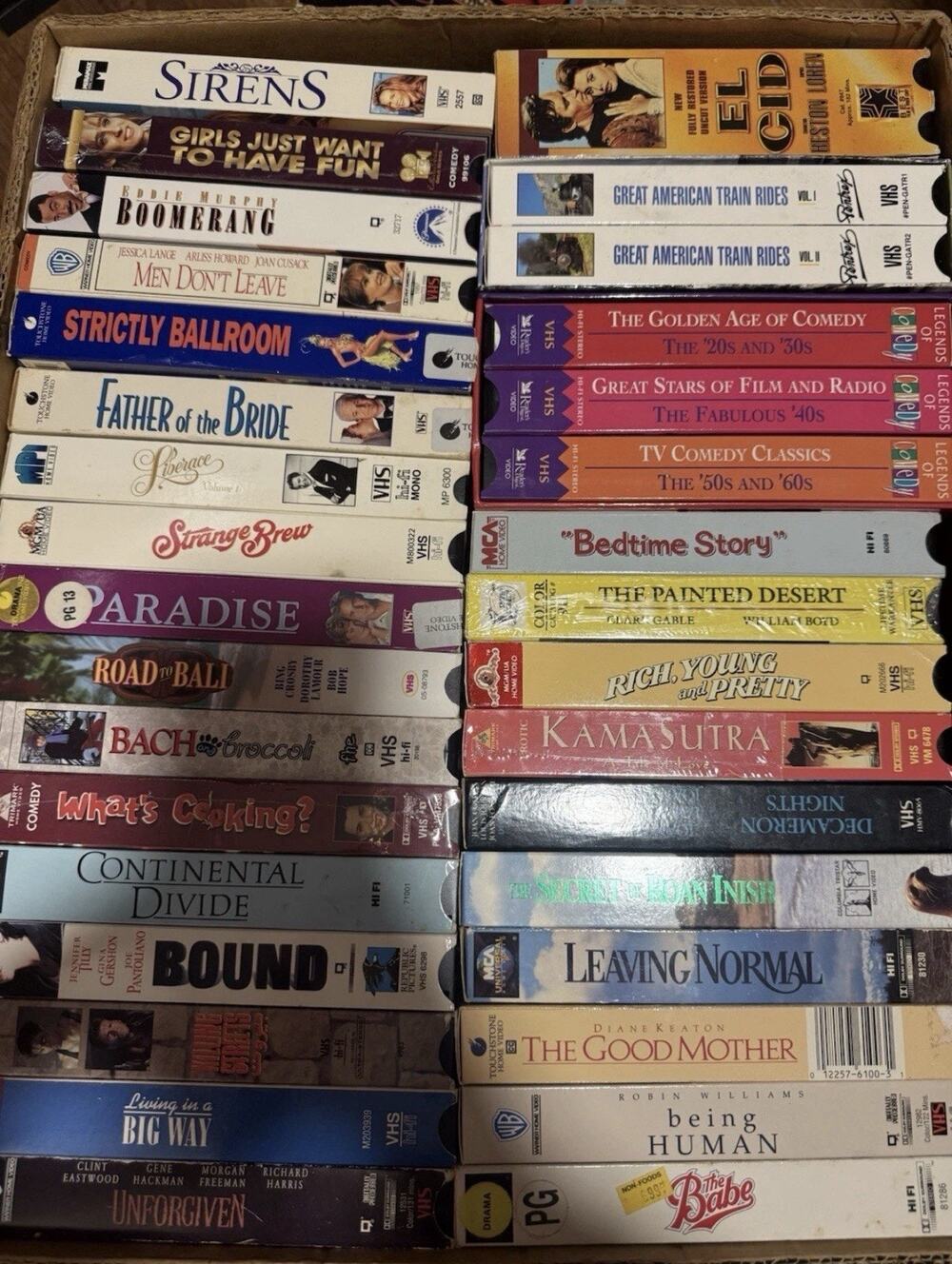 Vintage Lot Of 68 VHS Tapes MINT